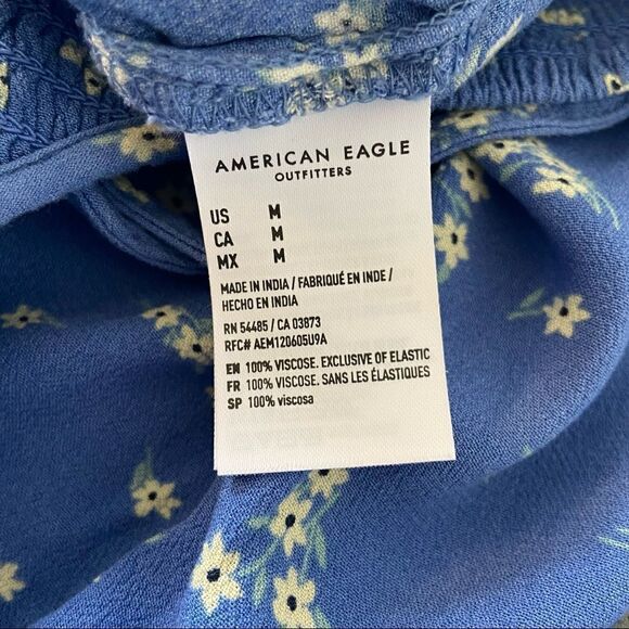 American Eagle-Floral Dainty Printed Halter Jumpsuit (Size:Medium) - Picture 10 of 11